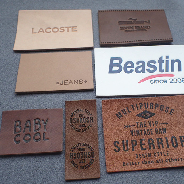 Heat Press Embossed Leather Patches