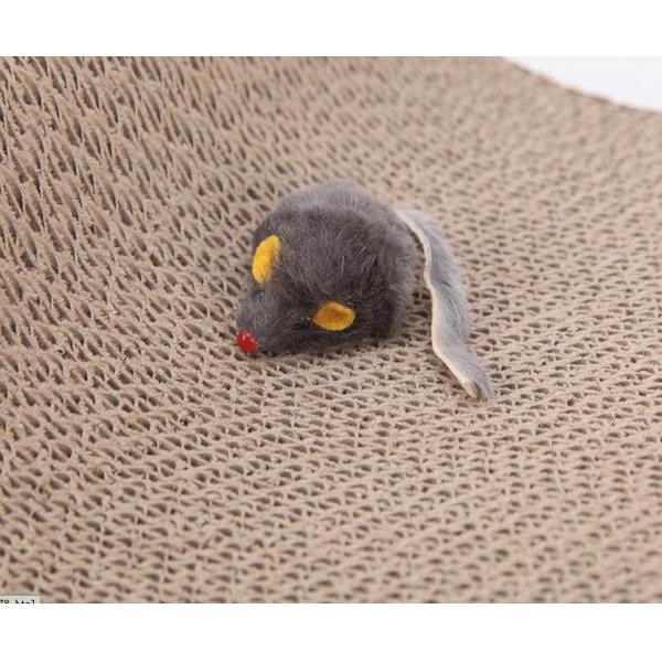 Curved Cat Scratch Pad Cardboard Neutral Colors Non - Toxic Corn Starch Glue