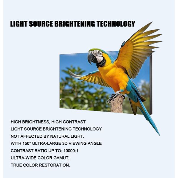 High Quality Customized 3D LED Display Video Wall Polarized Light Large Screen