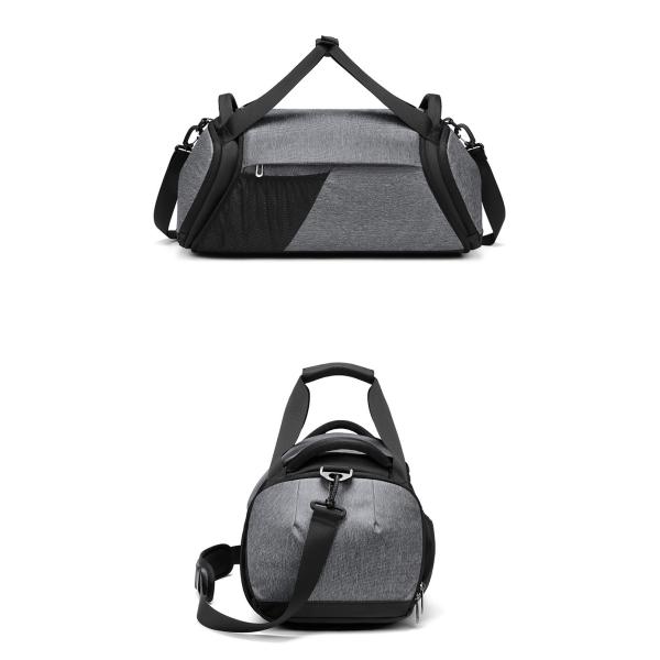 Solid Color Foldable Packable Duffel Bag Antifouling Multi Compartment