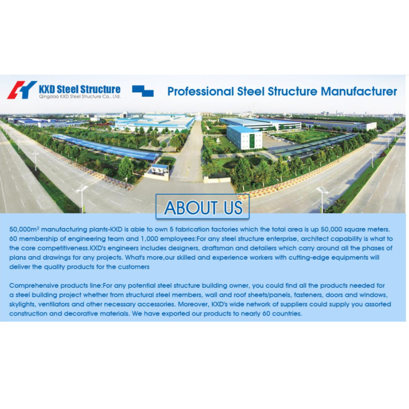 Large Prefabricated Steel Structure Industrial Construction Metal Warehouse Frame Hanger