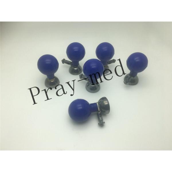 Multifuction 6 Pieces Chest ECG Suction Electrodes For Adult / Pediatric