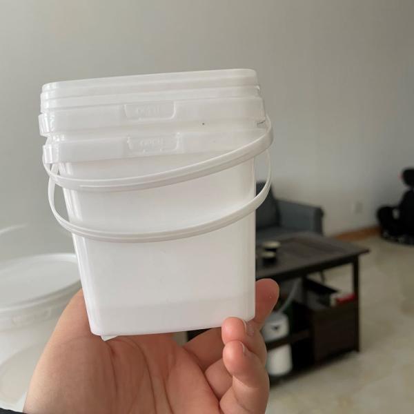 Tool 3L Rectangle Plastic Bucket with Silk Screen/Heat Transfer/IML Printing