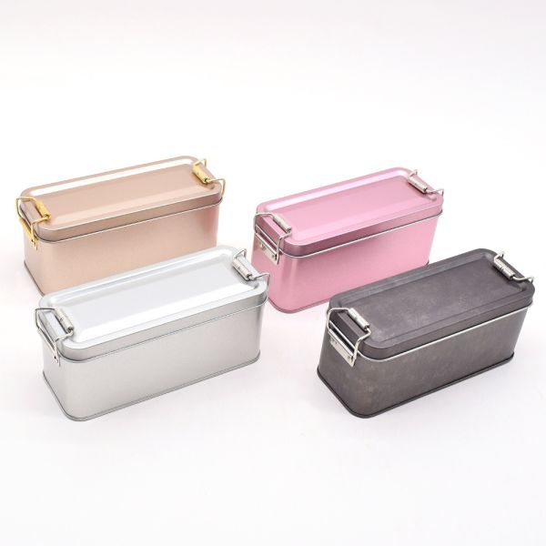 Bakery Use Rectangle Tin Box Tinplate Metal for Cake Chocolate Candy Packaging