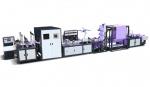 Fully Automatic Non Woven Bag Making Machine , Handle Integrated Bag Making