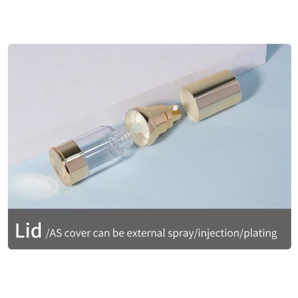 Round Shape Airless Cosmetic Pump Bottle 20ml 30ml 50ml 100ml Plastic Luxury Lotion Bottle