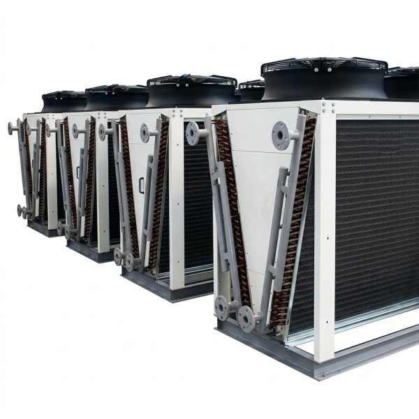 V-type Dry Cooler With AC Fans Suitable For Cooling Applications In Packaging Plants