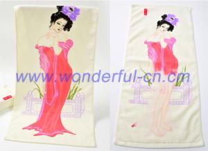 Buy cheap Custom new style velour peri printed magic towel for face product