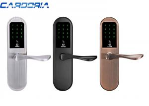 China Zinc Alloy Panel Narrow Stile Smart Lock , Single / Double Bolt Digital Smart Door Lock on sale