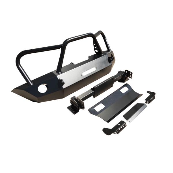 Black Front Bumper for Toyota Hilux 2018-2019 for Off-Road Adventures