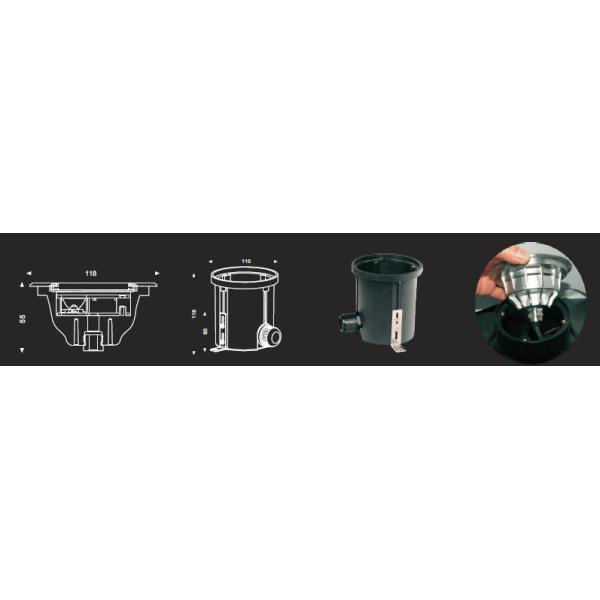 B4X0302 B4X0306 3 * 2W or 3W LED Underwater Swimming Pool Lights 7W or 9W and 10Degree Beam Angle