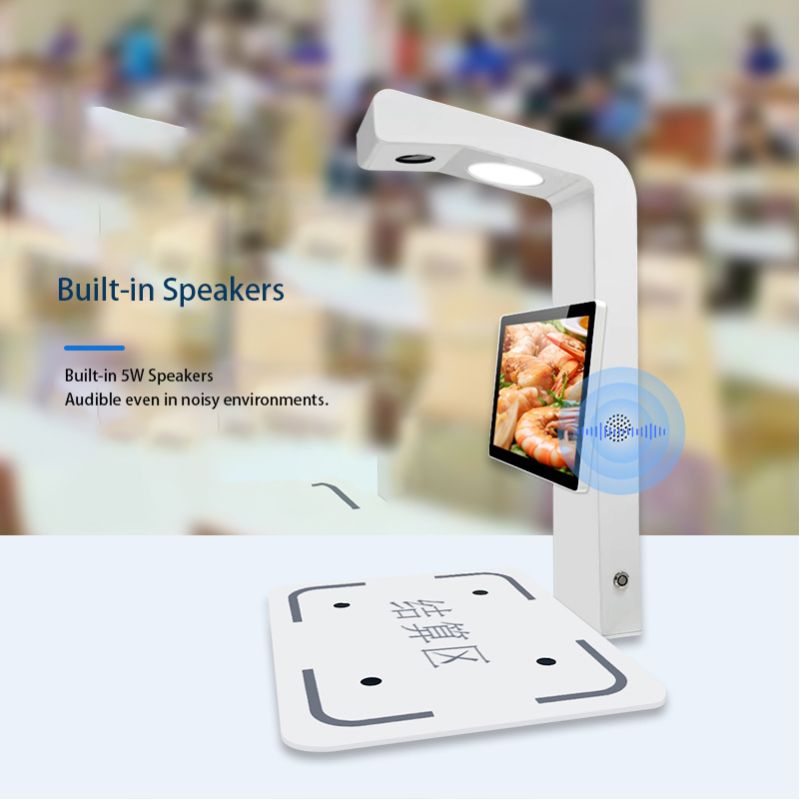 Customized Metal Self-Service Check Kiosk 10 Point Capacitive Touch Screen 8MP Surveillance Camera 32/64GB Storage SDK Dish