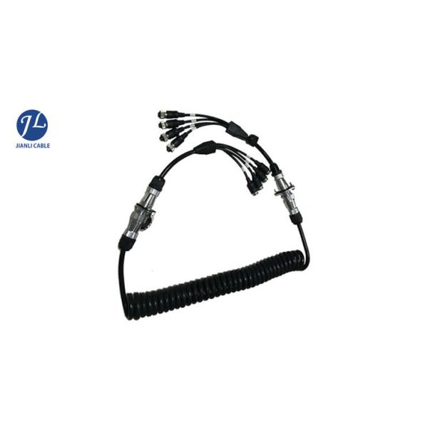 Custom 7 Pin Reversing Camera Extension Cable For Truck Trailer Rv Camera System
