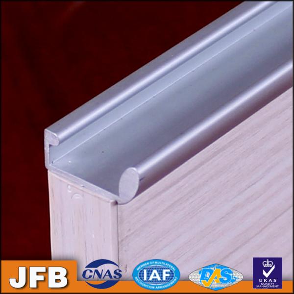 Pull Handle Edge banding frame aluminum 6063 Series Alloy Profiles For Kitchen Cabinet Door