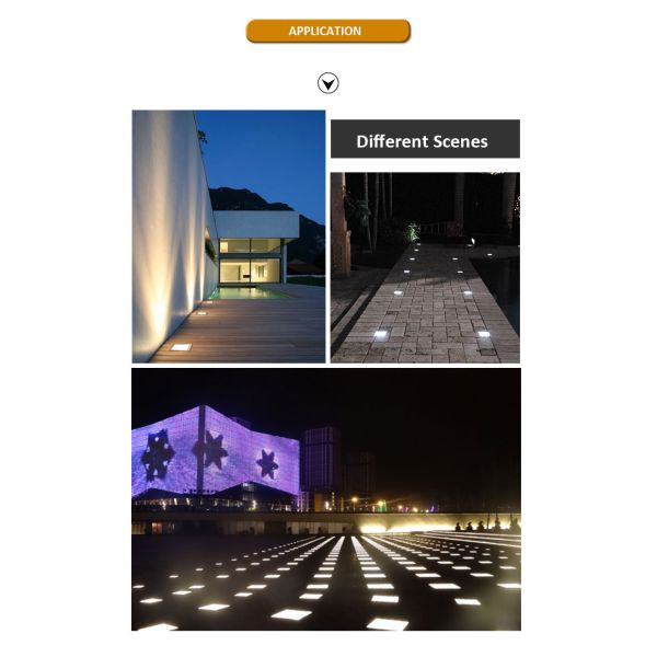 Square LED inground light Original CREE/OSRAM LED 4W 8W IP67 CE RoHS For Landscape Pathway