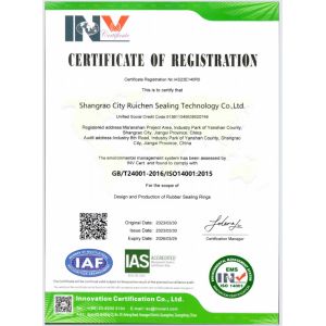 Dongguan Ruichen Sealing Co., Ltd. Certifications