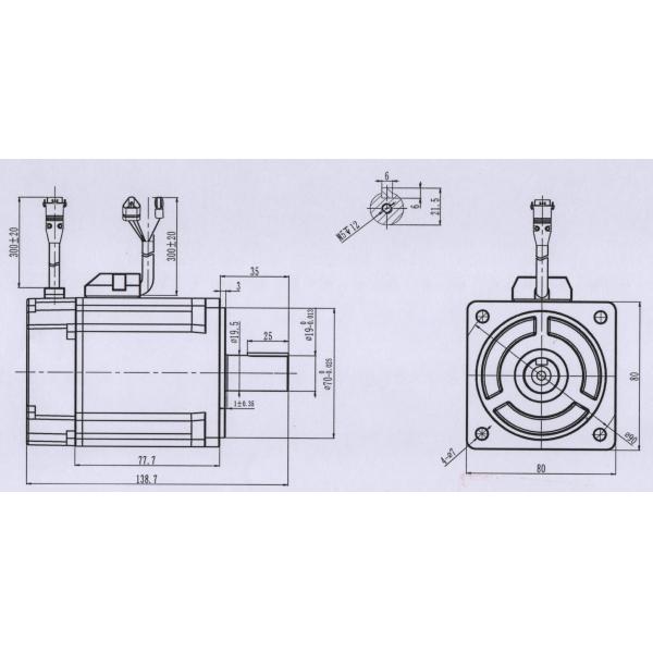 High Efficiency IE 4 Drip-proof 48V DC Servo Motor for Swing Barrier Gate