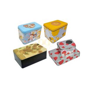 DADI Rectangular Biscuit Tin Box Recyclable Ombre Printed Packaging Tin