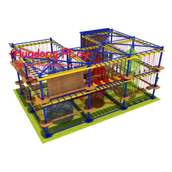 Gymnastic Indoor Adventure Playground Eco - Friendly With Climbing Board