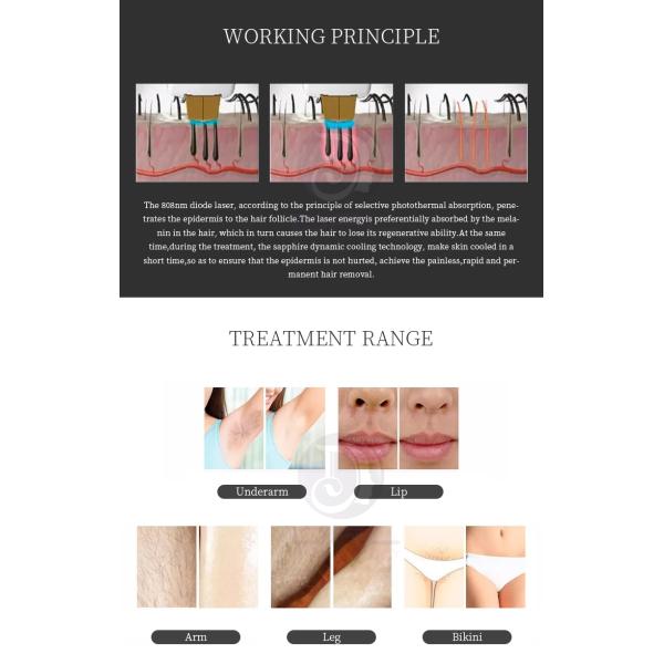 Permanent 808 755 1064 laser diodo hair removal laser devices machine for mens