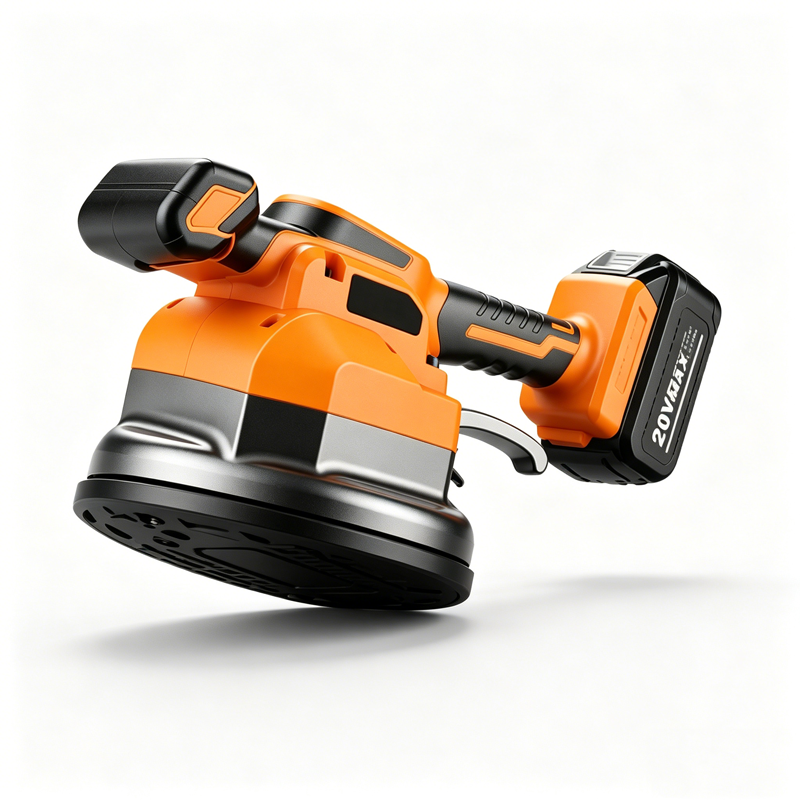 Portable Handheld Battery-Powered 20V Heavy Duty Tile Vibrator for Smooth Surface Tile Installation Construction Tool