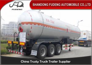 Buy cheap 56000L LPG Tank Semi Trailer , 3 Axles 25 Tons Butane Fuel Transfer Trailer product