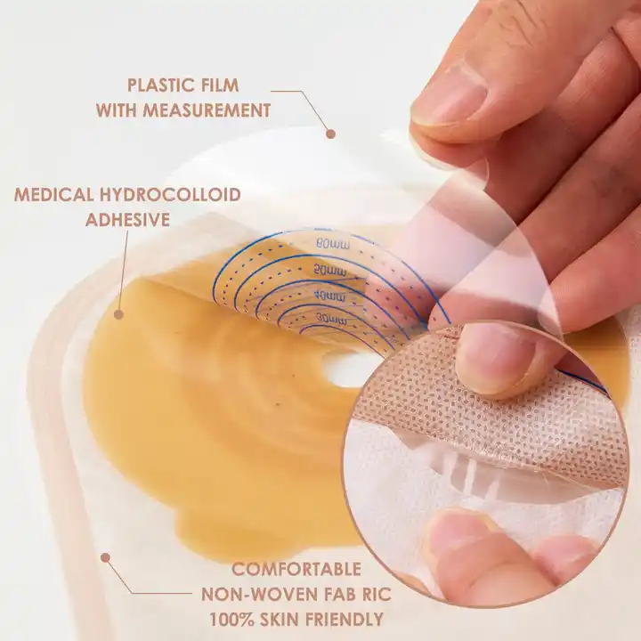 One Piece Closed Pouch Ostomy Bag For Colostomy