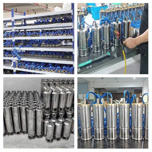 High Head Solar Submersible Well Pump with 1.25 Inches Outlet Port 48V/72V Voltage and Maximum Head of 95m