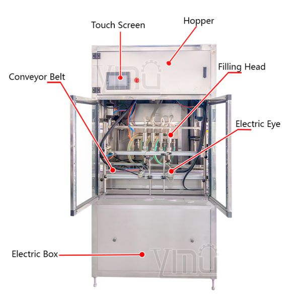 PLC 316L Automatic Liquid Filling Machine Olive Oil Bottling Equipment