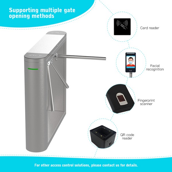 CW321 Semi Automatic Tripod Turnstile Gate for Factory and Construction Site Access