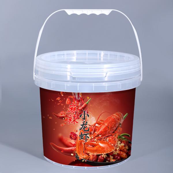 Professional 5L Food Grade PP Storage Container with Lid and Plastic Handle