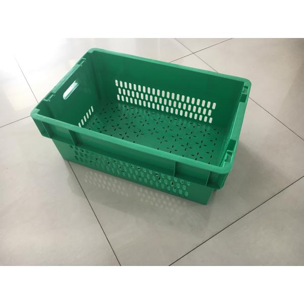 Coloured Returnable Reusable 180º Stacking & Nesting Solid Plastic Fishing Bins Box 600*400*230 mm