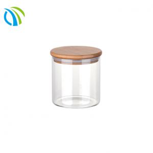 Buy cheap 10oz 15 Gram Glass Pantry Jars Airtight Lid Vacuum Seal Containers SGS product