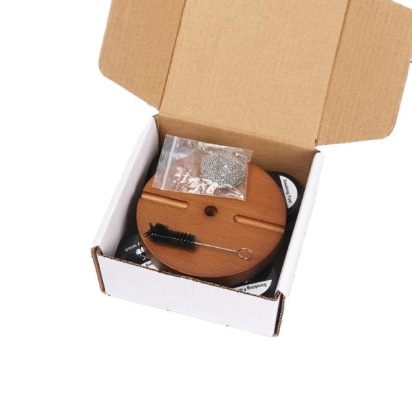 Amazon Top Best Seller Wooden Smoker Chips Cocktails Wine Whiskey Cocktail Smoker Set With Torch