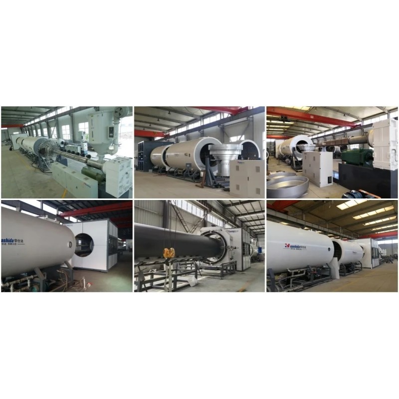 High Reliable PU Foaming Injection Pipe HDPE Jacket Extrusion Line