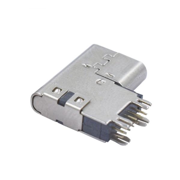 3.1 TYPE-C Side Plug Socket Vertical 90 14P Side Plug Connector USB3.1 Fast Charge Interface