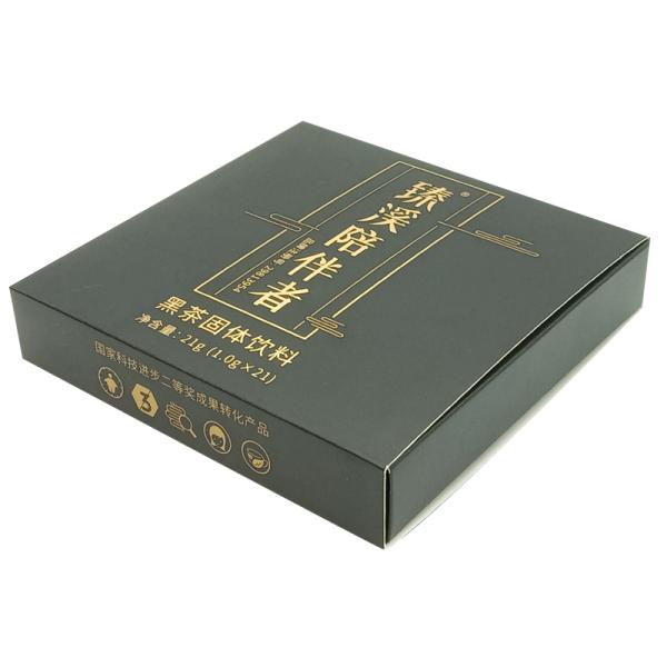 Custom Printing Black Tea Bag Packaging Boxes , Ivory Board Slide Drawer Box