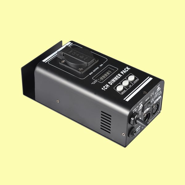 1CH Digital Stage Lighting Dimmer Controller with DMX Control LCD Display 2200W Max Load for LED Lights