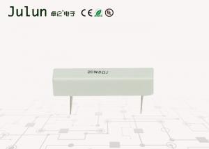 China SQZ Series Ceramic Wire Wound Power Resistors White Color Lead Free Available on sale