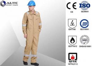 China Lightweight Site PPE Safety Wear Clothing , Work PPE Clothing FR Cotton Flame Retardant on sale