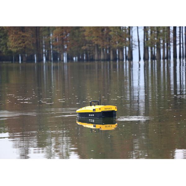Yellow shuttle bait boat , DEVICT bait boat remote control style radio control