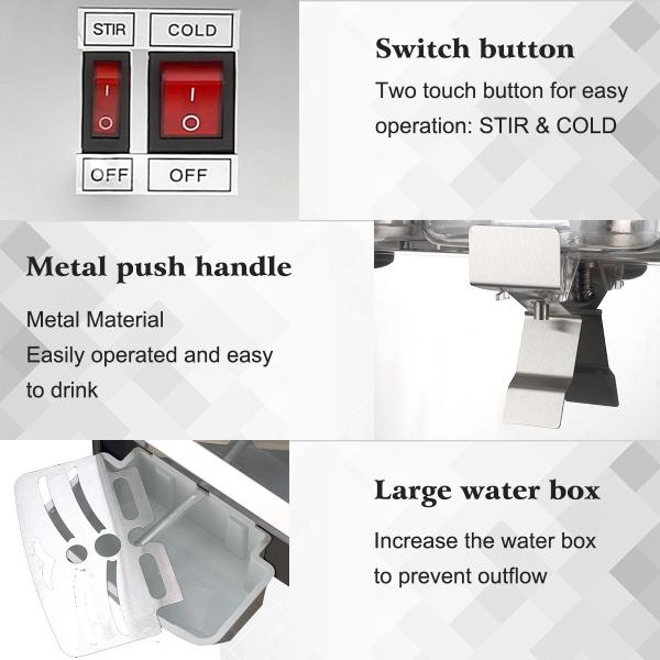One Tank Fruit Juice Dispenser Cold Drink Machine For Resturants 50 Liter