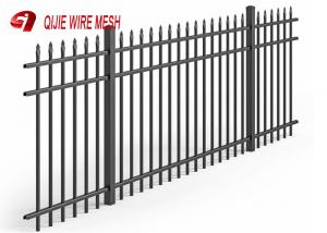 China Black Wire Mesh Fence Panels Aluminium Spear Top Fencing For Residential Use on sale