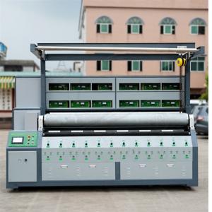 Buy cheap Durable PLC Industrial Quilting Machines , 220V Plastic Sheet Embossing Machine product