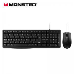 China Monster KM2 Mechanical Keyboard Mouse OEM Mechanical Gaming Mouse on sale