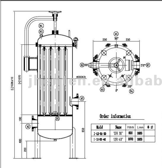 Polished Surface Millipore Filter Housing 10 Water Filter Housing