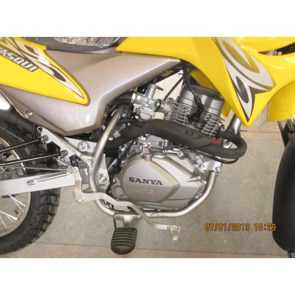 Single Cylinder Dirt Street Motorcycle 150cc Electric / Kick Starting System
