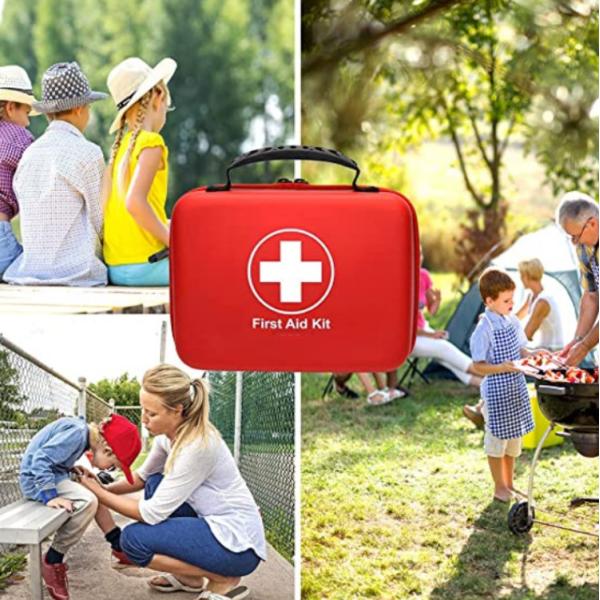 Portable Waterproof First Aid Kit CE/ISO13485 Certified for Home Travel and Emergency Survival