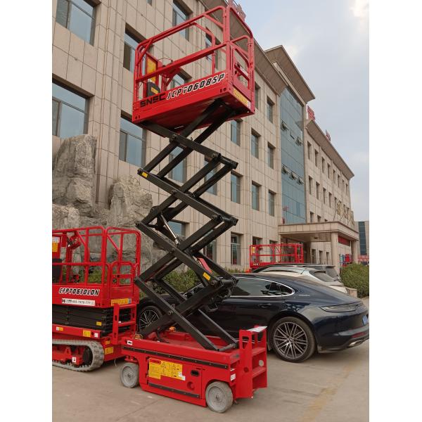 2860 Kg Full Self Lifting Scissor Work Platform For 4m 5m 6m 8m 10m 12m 14m 16meters