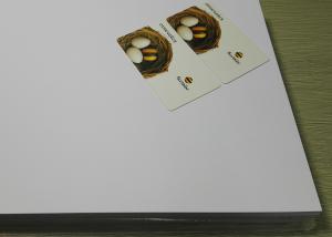 China Ink Adhesion Inkjet Card 0.40mm A4 Printed Pvc Sheet on sale